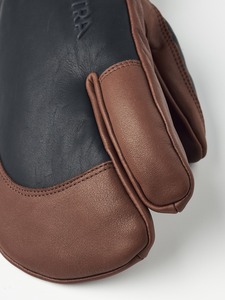 Gants de poignet en coton/polyester/spandex marron et noir, unis, élastiques, compatibles écran tactile, détection par aiguille, écologiques, pour le sport et l'usage quotidien - Product Image 2