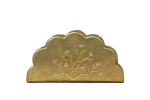 Porte-serviettes en bois unique de haute qualité avec conception de feuille perforée vaisselle de dîner mobile facile qualité durable pour les mariages - Product Image 3