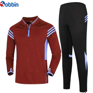 Conjunto Deportivo de Fútbol para Hombre, Camiseta de Manga Larga, Pantalones Negros, Top Azul, Absorbe la Humedad, Ropa de Entrenamiento de Manga Larga para Adultos, Todas las Temporadas - Product Image 5