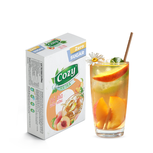Té Helado de Durazno Sin Azúcar a Precio Mayorista, Extracto de Té Negro Frutal en Polvo, Preparación Rápida, Empaque Personalizado en Sobres - Product Image 1