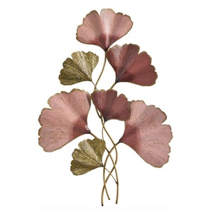 Décoration murale en métal de forme ronde à motif floral moderne et décoratif, best-seller, pour décoration intérieure ou extérieure - Product Image 2