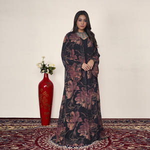 Abaya de Lentejuelas sin Peso con Silueta Fluida, Color Sólido, para Mujer, Ropa Modesta para Fiestas Nocturnas, Ramadán, Eid, Venta al por Mayor - Product Image 4