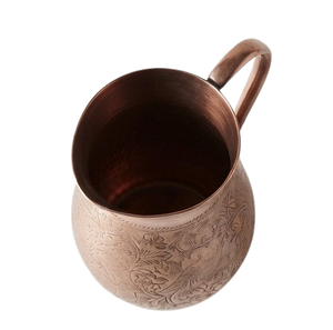 Engraved Design Copper Finished Metallic Pitcher Handmade Durable Metal Water <b>Jug</b> for Wine Juice Milk Pitcher-Party Use - Product Image 2