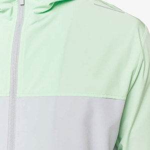 Ensemble de survêtement personnalisable deux pièces en satin et nylon, coupe-vent décontracté, streetwear, hiver, extérieur - Product Image 3