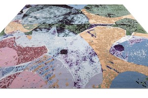 Tapis persan moderne en mélange de laine et de soie, fait main, à poils bouclés, pour espaces résidentiels et commerciaux - Product Image 5