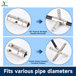 Konektor Sistem Kabut Fog <span class=keywords><strong>Nozzle</strong></span> Fitting 9.52mm Fitting Kuningan Tekanan Tinggi Sistem Pendingin Taman 3/8" Dia - Product Image 4