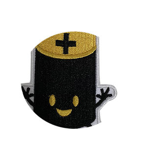 keywords: retro cassette embroidery patch <b>iron</b> <b>on</b> <b>fabric</b> badge baseball cap hat bag jacket diy music fashion clothing wholesale - Product Image 6