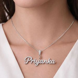High Quality <b>Custom</b> Signature <b>Name</b> <b>Necklace</b> for Women Personalized Daily Wear At Bulk Price <b>Name</b> <b>Necklace</b> - Product Image 3