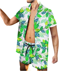 Nouvel ensemble deux pièces personnalisable 2026 pour homme – Style urbain tendance, grande taille, respirant et séchage rapide – Idéal pour l'été - Product Image 1