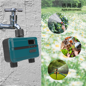 2 منفذ للري ، مؤقت الري لتأخير المطر في الهواء الطلق/تحكم يدوي/أوتوماتيكي بمدخل النحاس - Product Image 6