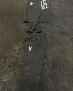 Joggers Oversize Taille Haute en Molleton Bouclette, Pantalon de Survêtement Ample Effet Usé, 100% Coton, Lavage Coloré, Taille 6XL - Product Image 5