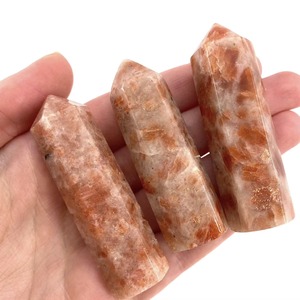 Torre de Cristal de Piedra del Sol Natural al por Mayor, Puntas Pulidas, Piedra Curativa, Decoración del Hogar, Regalo para Mamá, Amigos, Casa Nueva - Product Image 1