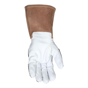 Guantes de Soldadura TIG de Cuero de Cabra y Piel de Vacuno de Primera Calidad al por Mayor, Protección de Manos para Seguridad Industrial - Product Image 5