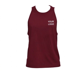 Mens Sleeveless Muscle Tank Top 100% Polyester Breathable Fitness Running Gym Workout <b>Stringer</b> <b>Vest</b> Sports Undershirt Custom OEM - Product Image 6