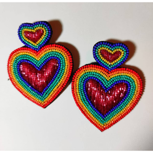 Pendientes Indios Hechos a Mano, Clásicos y Elegantes, con Bordado de Cuentas Étnicas en Forma de Mariposa, de Algodón Ligero, Set de Regalo Personal - Product Image 5