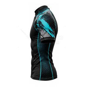Production de motifs personnalisés pour commandes de vêtements en gros, tissu polyester et élasthanne, service OEM, rashguard BJJ - Product Image 3