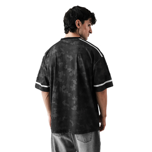 Camiseta de Fútbol Americano con Cuello en V para Hombre, Número 96 Estampado, Corte Holgado, Manga Corta, Poliéster Transpirable, Ropa Deportiva para Todas las Temporadas - Product Image 5