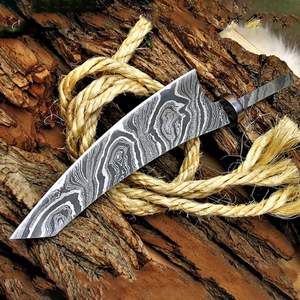 Couteau de Chef Artisanal Burraq en Acier Damas (Lame de 4-5,9 pouces, Épaisseur de 3,0 mm) Style Moderne, Compatible Lave-Vaisselle, Idéal Cadeau pour Chef - Product Image 6