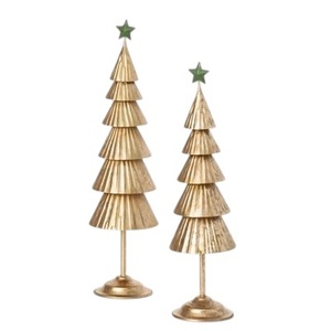 เครื่องประดับต้นคริสต์มาสโลหะสีทองสไตล์ดั้งเดิมงานฝีมือตกแต่งวันหยุด - Product Image 3