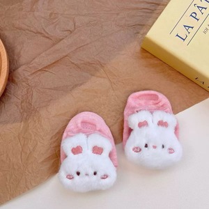 Chaussettes Bébé Antidérapantes en Coton Tricoté Motif Animal de Dessin Animé Mignon 0,5-3 Ans Printemps Décontracté Design Peluche - Product Image 1