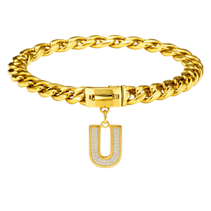 Colgante de Oro con Letra Inicial para Collar de Perro, Amuleto de Lujo Personalizado para Mascotas, Accesorio Elegante - Product Image 2