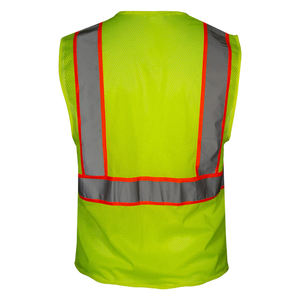 Chaleco de seguridad impermeable al por mayor 2026 con bolsillo frontal transparente, logotipo personalizado, servicio OEM, ropa de trabajo sin mangas, precio bajo - Product Image 4