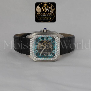 Luxury Quartz Watch Alloy Square Case Stainless Steel Sapphire <b>Crystal</b> 41mm 10 Bar <b>Water</b> Resistant ETA Movement Buckle Clasp - Product Image 2