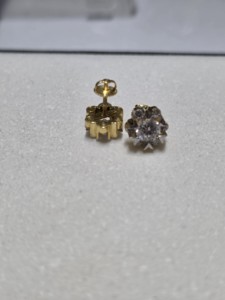 Pendientes de Diamantes Cultivados en Laboratorio con Diseño de Racimo Floral de Lujo, Oro de 14K/18K, Certificados por IGI, para Mujer, para Fiestas - Product Image 5