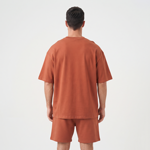 Ensemble T-shirt et short en coton pour homme, personnalisable, lot de 2 pièces - Product Image 6