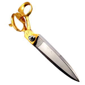 Ciseaux à manche en laiton, lames durables et aiguisées pour la coupe de tissus, la couture et l'utilisation en atelier - Product Image 1