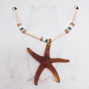 Acrylic Pendant <b>Accessories</b> Starfish Beaded 7 inch, Ocean-Inspired, DIY Decoration - Product Image 4