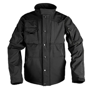 Wholesale Men's Tactical Softshell Jacket Windproof Waterproof Fleece Lined Multi Pocket Outdoor Hiking Utility <b>Coat</b> OEM - Product Image 1