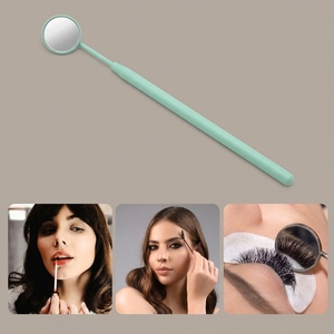 Professional Circle Eyelash <b>Mirror</b> Round Lash Extension Inspection <b>Mirror</b> Stainless Detachable Handle Beauty Salon <b>Makeup</b> Tool - Product Image 5