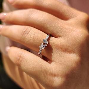Mixed Cut Moissanite <b>Diamond</b> <b>Ring</b> for Women - Product Image 6