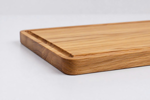 Planche de service rectangulaire en bois de frêne, bords biseautés, sans poignée, pour la restauration fine, OEM personnalisé, Vietnam - Product Image 5