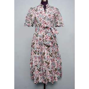 Vestido Casual de Verano para Mujer, de Algodón Premium, Suave, Dulce, Ecológico, de Longitud Midi, Diseño Occidental, Corte en A - Product Image 1