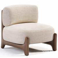 Silla de Madera Ecológica Contemporánea con Cojín Suave para Apartamentos Modernos y Muebles de Casa de Campo