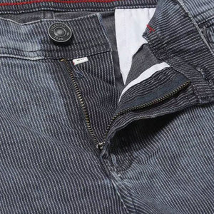 Shorts Bermuda décontractés gris en velours côtelé pour homme, taille mi-haute, fermeture éclair, style urbain, 100 % coton, tissu respirant, poches - Product Image 6