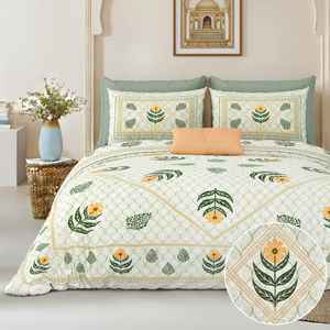 Parure de lit de luxe en viscose imprimée, design personnalisé, dernière collection, vente chaude, taille King, avec deux taies d'oreiller - Product Image 2