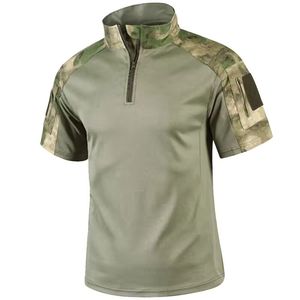 Camiseta Polo de Camuflaje para Hombre, Manga Corta, Táctica, para Golf, Ligera, para Senderismo - Product Image 1