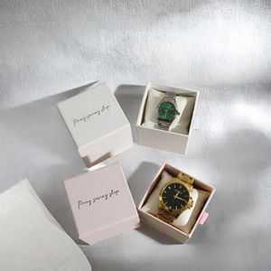 Boîte à bijoux de luxe avec logo personnalisé, coussin carré en carton, emballage pour montres, colliers, pendentifs, chaînes, bracelets, rangement de bijoux - Product Image 3