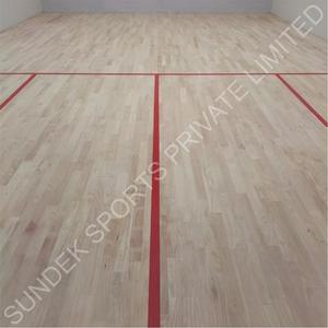 Revêtement de sol en bois écologique antidérapant et absorbant les chocs pour terrain de squash avec épaisseur personnalisée, norme WSF - Product Image 3