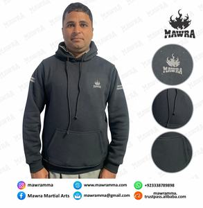 เสื้อฮู้ดผู้ชาย MAWRA MARTIAL ARTS ผ้าฝ้าย 100% ทรงหลวม ระบายอากาศได้ดี เหมาะสำหรับฤดูหนาว น้ำหนักมาก ลายเรียบ - Product Image 2