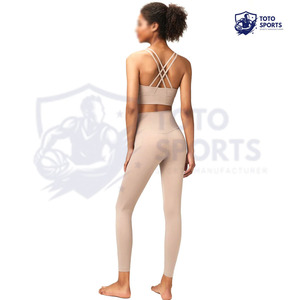 Conjunto de Yoga para Mujer, Moderno, Cómodo, Ajustado, Transpirable, de Alto Rendimiento para Correr y Hacer Ejercicio, para Adultos - Product Image 2