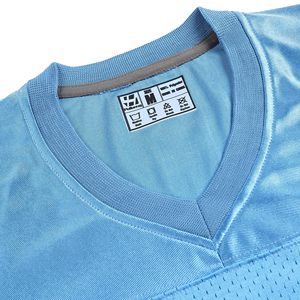 เสื้อฟุตบอลเปล่าสำหรับผู้ชาย ผ้าตาข่ายแบบเรียบ ปรับแต่งได้ ยูนิเซ็กซ์ คลาสสิก ระบายอากาศได้ดี เสื้อยืดออกกำลังกาย เสื้อกีฬา เสื้อลำลอง ชุดฟิตเนส - Product Image 4