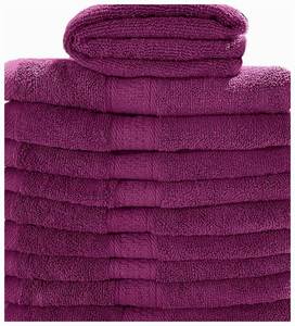 Serviette de bain en coton premium violet, luxueuse, douce, séchage rapide, légère, absorbante, pour hôtel, salle de bain, plage - Product Image 1