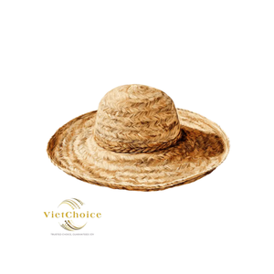 VietChoice Straw Floppy <b>Hat</b> Natural Grass Unisex Adult Beach Accessory with Ribbon <b>Band</b> - Product Image 2