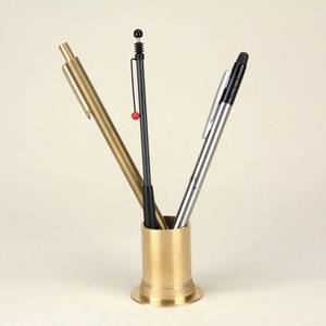 antique Brass <b>Pen</b> Holder High Quality <b>Pen</b> Pencil Holder Office Products With Manufacture Wholesale Supplier - Product Image 4