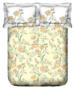 Draps de lit 100% coton sentiment ensemble de literie draps de lit de luxe avec rideaux 100% polyester mode beau drap de lit - Product Image 6