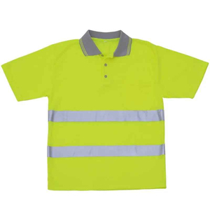 Polo de travail personnalisé avec logo, haute visibilité, vêtements de sécurité pour les travailleurs de la construction, industriels, routiers et extérieurs, fourniture OEM - Product Image 2